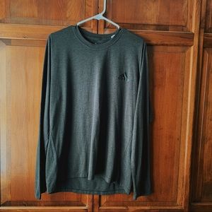 Adidas Gray Freelift Climalite Long Sleeve Tee